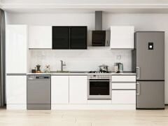 Alvinka 320X210 Cm High Gloss Mutfak Dolabı Mb-E90B50S60-3 High Gloss | Beyaz - Mdf