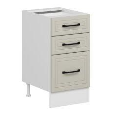 Alvinka Mutfak Modül Mbr_A Alt 3Ç1B2K Nray 45Cm Dolap Beyaz Kumtaşı Mdf