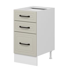 Alvinka Mutfak Modül Mbr_A Alt 3Ç1B2K Nray 45Cm Dolap Beyaz Kumtaşı Mdf