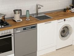 Alvinka 330X210 Cm Mbr_C Mutfak Dolabı Beyaz - Mdf