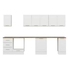 Alvinka 330X210 Cm Mbr_C Mutfak Dolabı Beyaz - Mdf