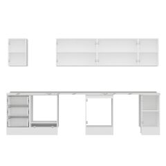 Alvinka 330X210 Cm Mbr_C Mutfak Dolabı Beyaz - Mdf