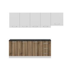 Minar 260 Cm Mutfak Dolabı Beyaz Dore 260-D7