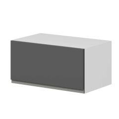 Alvinka Mutfak Modül Hg_J Üst 1Yk 60-H30Cm Dav Dolap Beyaz Antrasit Mdf