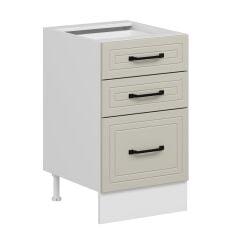 Alvinka Mutfak Modül Mbr_A Alt 3Ç1B2K Nray 50Cm Dolap Beyaz Kumtaşı Suntalam