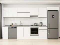 Alvinka 390X222 Cm High Gloss Mutfak Dolabı Mb-E90S40S60-1