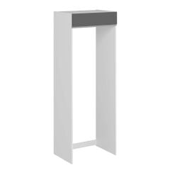 Alvinka Mutfak Modül Hg_J 80-H222Cm Buz Dolabı Beyaz Antrasit