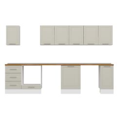 Alvinka 330X210 Cm Mbr_C Mutfak Dolabı Kumtaşı - Suntalam