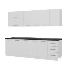 Minar 265 Cm Mutfak Dolabı Beyaz 265-B2