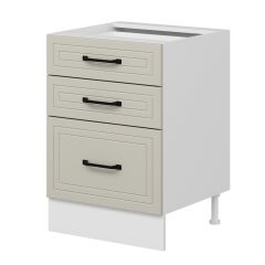 Alvinka Mutfak Modül Mbr_A Alt 3Ç1B2K Nray 60Cm Dolap Beyaz Kumtaşı Mdf