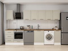 Alvinka 330X210 Cm Mbr_C Mutfak Dolabı Kumtaşı - Mdf