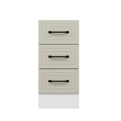 Alvinka Mutfak Modül Mbr_A Alt 3Ç Nray 40Cm Dolap Beyaz Kumtaşı Suntalam