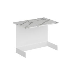 Mutfak Ada Modül 120Cm Beyaz - Mermer Tezgah