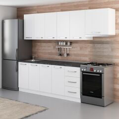 Minar 265 Cm Mutfak Dolabı Beyaz 265-B4