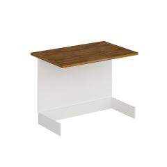 Mutfak Ada Modül 120Cm Beyaz - Ahşap Tezgah