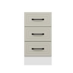 Alvinka Mutfak Modül Mbr_A Alt 3Ç Nray 45Cm Dolap Beyaz Kumtaşı Suntalam