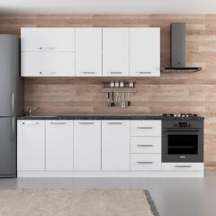 Minar 265 Cm Mutfak Dolabı Beyaz 265-B6