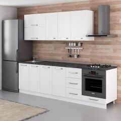 Minar 265 Cm Mutfak Dolabı Beyaz 265-B6