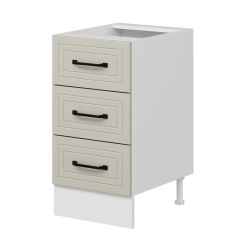 Alvinka Mutfak Modül Mbr_A Alt 3Ç Nray 45Cm Dolap Beyaz Kumtaşı Mdf