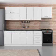 Minar 265 Cm Mutfak Dolabı Beyaz 265-B7