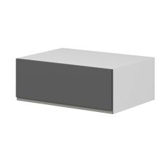 Alvinka Mutfak Modül Hg_J Üst 1Yk 80-H30Cm Yuk Dolap Beyaz Antrasit Mdf