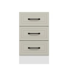 Alvinka Mutfak Modül Mbr_A Alt 3Ç Nray 50Cm Dolap Beyaz Kumtaşı Suntalam