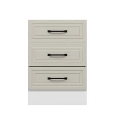 Alvinka Mutfak Modül Mbr_A Alt 3Ç Nray 60Cm Dolap Beyaz Kumtaşı Suntalam