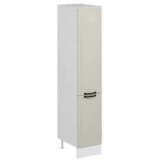 Alvinka Mutfak Modül Mbr_A 40-H210Cm Boy Dolabı Beyaz Kumtaşı Suntalam