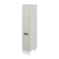 Alvinka Mutfak Modül Mbr_A 40-H210Cm Boy Dolabı Beyaz Kumtaşı Mdf