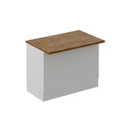 Alvinka 120 Cm Mbr_C Ada Mutfak Dolabı Beyaz Beyaz