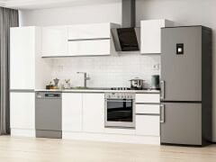 Alvinka 315X210 Cm High Gloss Mutfak Dolabı Mb-E90B60S45-2 High Gloss | Beyaz - Mdf