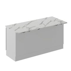 Alvinka 180 Cm Hg_J Ada Mutfak Dolabı Beyaz Antrasit