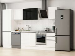 Alvinka 315X210 Cm High Gloss Mutfak Dolabı Mb-E90B60S45-3 High Gloss | Beyaz - Suntalam