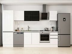 Alvinka 315X210 Cm High Gloss Mutfak Dolabı Mb-E90B60S45-3 High Gloss | Beyaz - Mdf