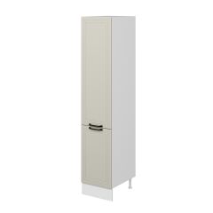 Alvinka Mutfak Modül Mbr_A 45-H222Cm Boy Dolabı Beyaz Kumtaşı Suntalam