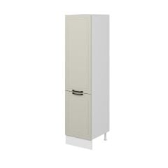 Alvinka Mutfak Modül Mbr_A 50-H210Cm Boy Dolabı Beyaz Kumtaşı Mdf