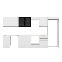 Alvinka 400X222 Cm High Gloss Mutfak Dolabı Mb-E90S50S60-3