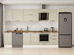 Alvinka 385X222 Cm Klasik Mebran Mutfak Dolabı Mb-E90S45S50-2 Mebran | Kumtaşı - Suntalam