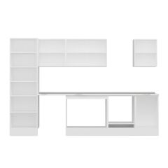 Alvinka 320X210 Cm High Gloss Mutfak Dolabı Mb-E90B60S50-2 High Gloss | Beyaz - Suntalam