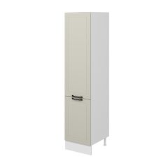 Alvinka Mutfak Modül Mbr_A 50-H222Cm Boy Dolabı Beyaz Kumtaşı Mdf