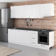 Minar 270 Cm Mutfak Dolabı Beyaz 270-B5