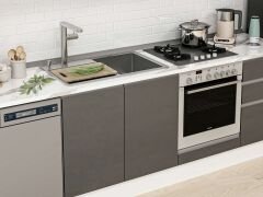 Alvinka 320X210 Cm High Gloss Mutfak Dolabı Mb-E90B60S50-2 High Gloss | Antrasit - Suntalam