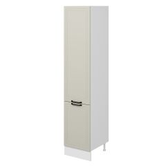 Alvinka Mutfak Modül Mbr_A 50-H240Cm Boy Dolabı Beyaz Kumtaşı Mdf