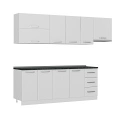 Minar 270 Cm Mutfak Dolabı Beyaz 270-B7