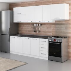 Minar 270 Cm Mutfak Dolabı Beyaz 270-B7