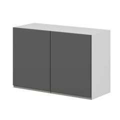 Alvinka Mutfak Modül Hg_J Üst 2Dk1R 90-H60Cm Dolap Beyaz Antrasit Mdf