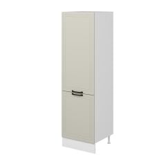 Alvinka Mutfak Modül Mbr_A 60-H210Cm Boy Dolabı Beyaz Kumtaşı Mdf