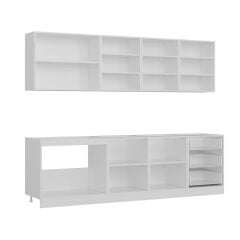 Minar 270 Cm Mutfak Dolabı Beyaz Antrasit 270-A1