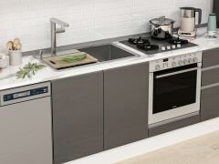 Alvinka 330X210 Cm High Gloss Mutfak Dolabı Mb-E90B60S60-1 High Gloss | Antrasit - Suntalam