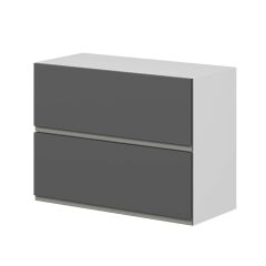 Alvinka Mutfak Modül Hg_J Üst 2Yk1R 80-H60Cm Dolap Beyaz Antrasit Suntalam